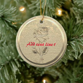 Gold Holiday Season Vibe Keramisch Ornament