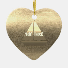 Gold Holiday Season Vibe Keramisch Ornament