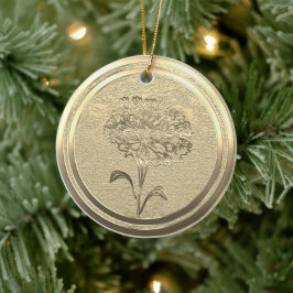 Gold Holiday Season Vibe Keramisch Ornament