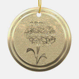 Gold Holiday Season Vibe Keramisch Ornament