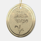 Gold Holiday Season Vibe Keramisch Ornament (Links)