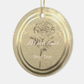 Gold Holiday Season Vibe Keramisch Ornament (Links)