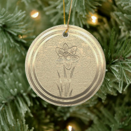 Gold Holiday Season Vibe Keramisch Ornament