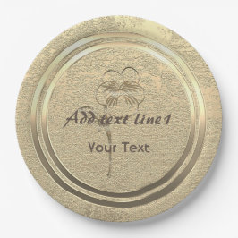 Gold Holiday Season Vibe Papieren Bordje