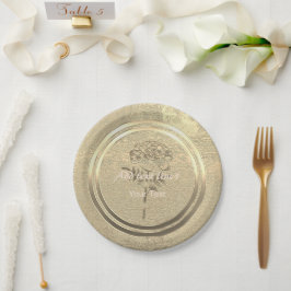 Gold Holiday Season Vibe Papieren Bordje