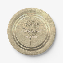 Gold Holiday Season Vibe Papieren Bordje