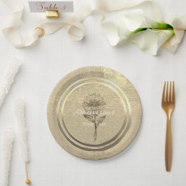 Gold Holiday Season Vibe Papieren Bordje