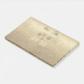 Gold Holiday Season Vibe Post-it® Notes (Schuin)