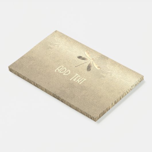 Gold Holiday Season Vibe Post-it® Notes (Schuin)