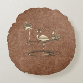 Gold Holiday Season Vibe Rond Kussen