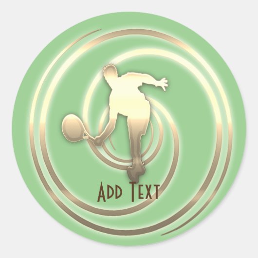 Gold Holiday Season Vibe Ronde Sticker (Voorkant)