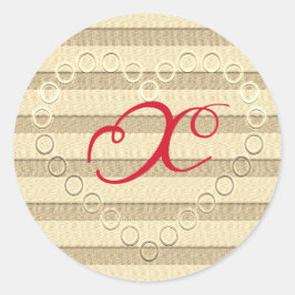 Gold Holiday Season Vibe Ronde Sticker