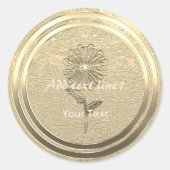 Gold Holiday Season Vibe Ronde Sticker (Voorkant)