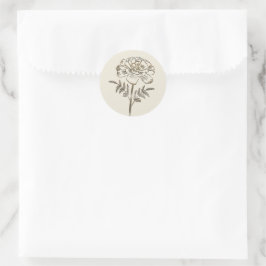 Gold Holiday Season Vibe Ronde Sticker