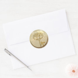 Gold Holiday Season Vibe Ronde Sticker