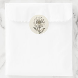 Gold Holiday Season Vibe Ronde Sticker