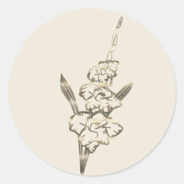 Gold Holiday Season Vibe Ronde Sticker