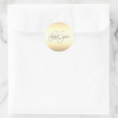 Gold Holiday Season Vibe Ronde Sticker (Tas)