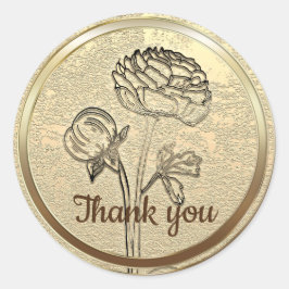 Gold Holiday Season Vibe Ronde Sticker