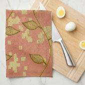 Gold Holiday Season Vibe Theedoek (Quarter Fold)