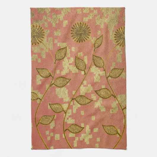 Gold Holiday Season Vibe Theedoek (Verticaal)