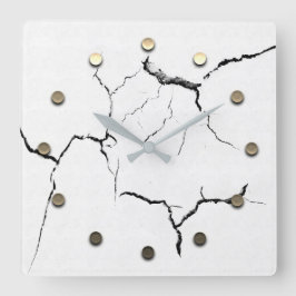 Gold Holiday Season Vibe Vierkante Klok