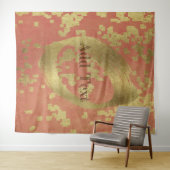 Gold Holiday Season Vibe Wandkleed (In Situ (horizontaal))