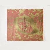 Gold Holiday Season Vibe Wandkleed (Voorkant (horizontaal))