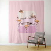 Gold Holiday Season Vibe Wandkleed (In situ)