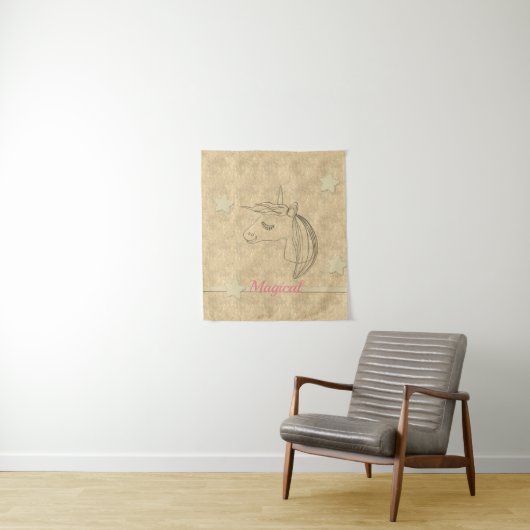 Gold Holiday Season Vibe Wandkleed (In situ)