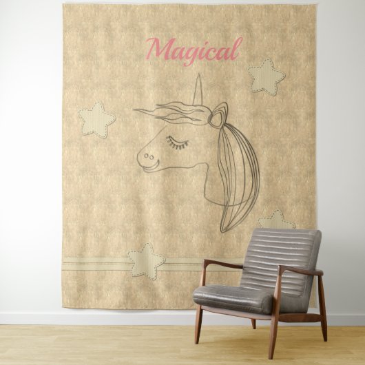 Gold Holiday Season Vibe Wandkleed (In situ)