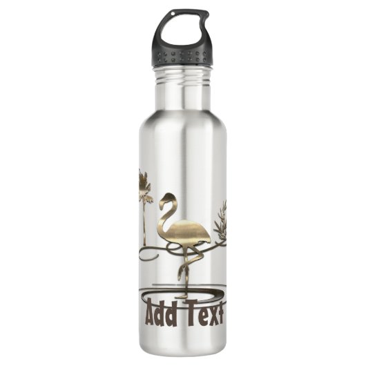 Gold Holiday Season Vibe Waterfles (Voorkant)