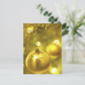 Gold Holiday Tree-decoratie Feestdagenkaart (Staand voorkant)