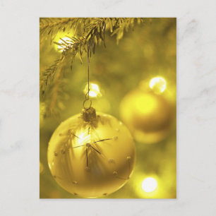Gold Holiday Tree-decoratie Feestdagenkaart