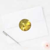 Gold Holiday Tree-decoratie Ronde Sticker (Envelop)