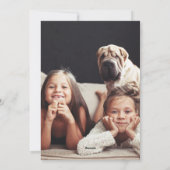 Gold Holly Berry Bouquet Romantische Kerstfoto Feestdagenkaart (Achterkant)