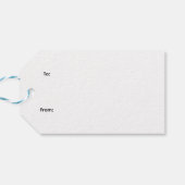 Gold Holly Cadeaulabel (Achterkant Horizontaal)