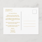 Gold Holly - Minimalistische kerstfotoserie Briefkaart (Achterkant)