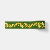 Gold Holly op groen Satijnen Lint (Voorkant)