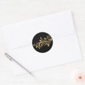 Gold Holly & Scroll Stickers (Envelop)