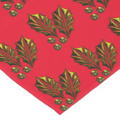 Gold Holly Table Runner Korte Tafelloper (Hoek)