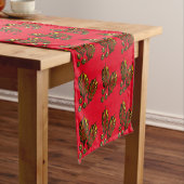 Gold Holly Table Runner Korte Tafelloper (Voorbeeld)
