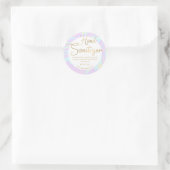 Gold Holographic Chic Hand Sanitizer Labels (Tas)