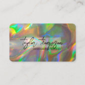Gold Holographic | Moderne Glam-Visitekaartjes Visitekaartje (Voorkant)