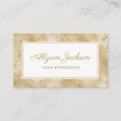 Gold Holographic Script-Visitekaartje Visitekaartje (Voorkant)