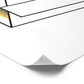 Gold Holy Bible with Black Cross Religious Poster (Hoek)