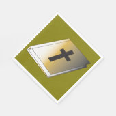 Gold Holy Bible with Black Cross Religious Servet (Hoek)