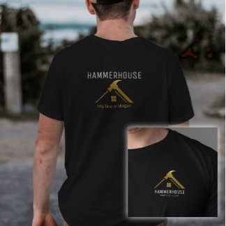 Gold Home Builders Construction Personeel zwart T-shirt