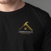 Gold Home Builders Construction Personeel zwart T-shirt