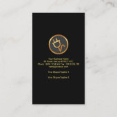 Gold Home Bulb Gold Shadow Electricia Visitekaartje (Achterkant)